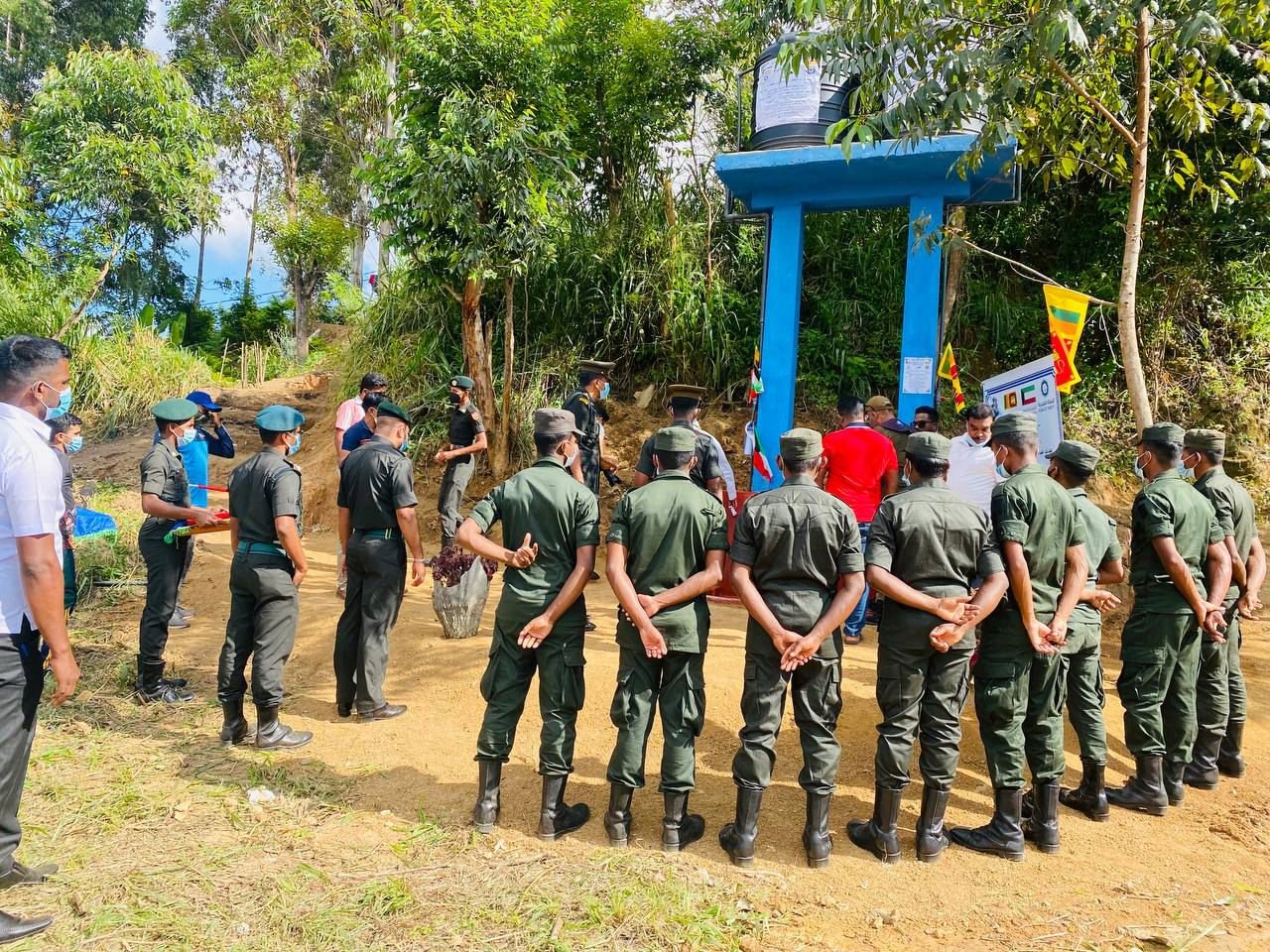 Free Drinking Water Project Handed Over to Welimada Army Camp (2)